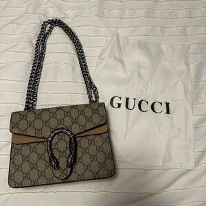 Gucci Beige and Brown Shoulder Bag